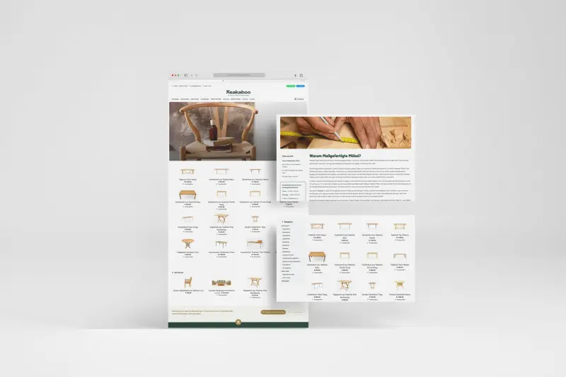 Teakaboo.at: Ahşap Ürünler için Modern Online Sipariş Sistemi